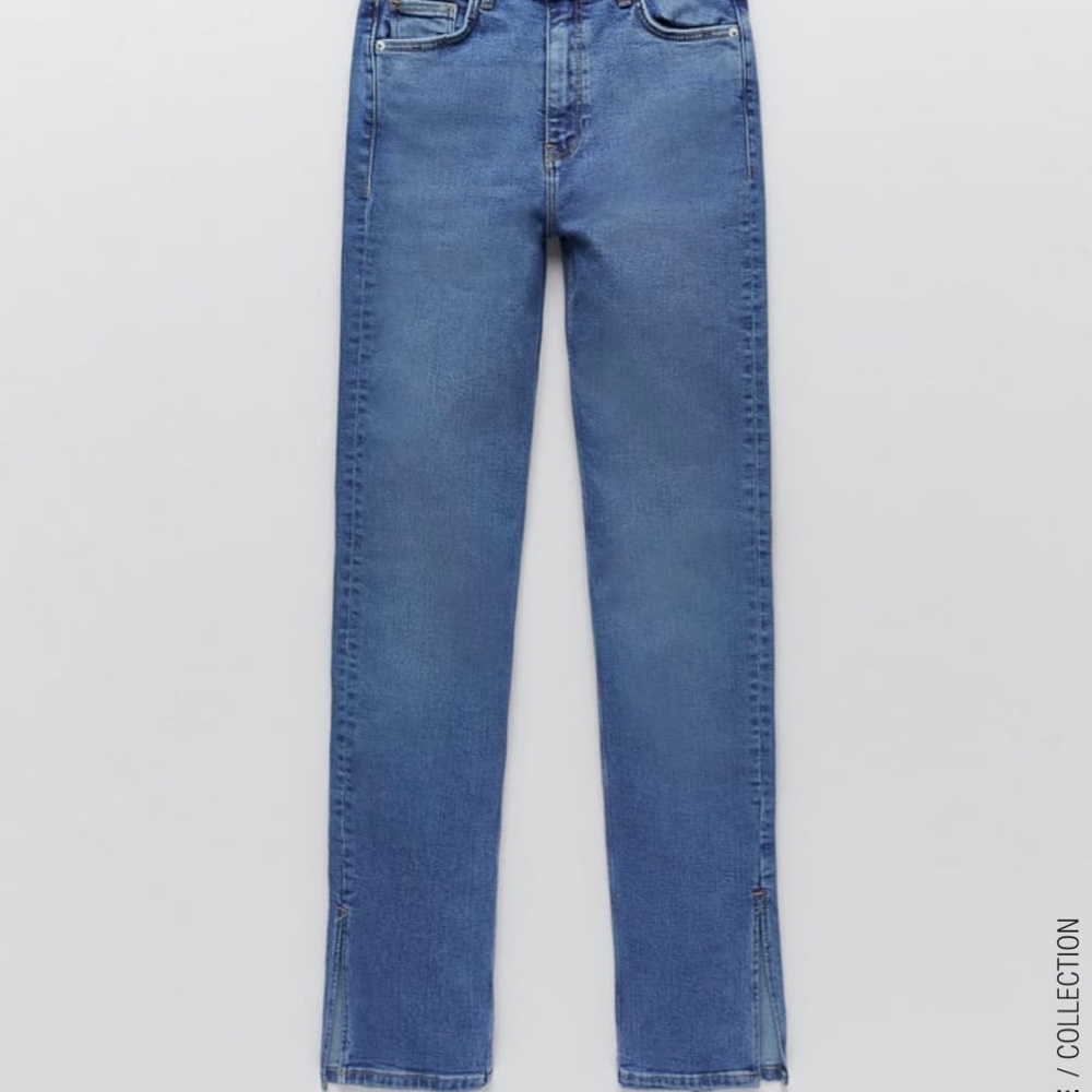 Zara high rise full length jeans
